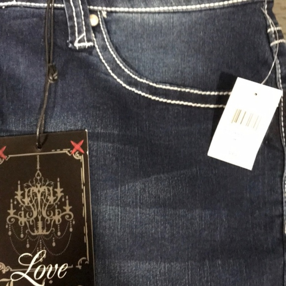 NWT Love Indigo Shorts